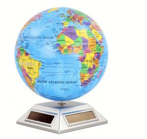 Globo Terráqueo de 14 cm de Diámetro con Rotación Automática y Luz, Color Personalizado, para Uso Geográfico - Product Image 1