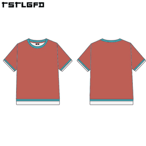 <span class=keywords><strong>2025</strong></span> Mùa Hè Mới Tùy Chỉnh Ba Lớp Áo Thun Thời Trang Dạo Phố 100% Cotton Nặng Đau Khổ In Boxy Cắt T Áo Sơ Mi Cho Nam Giới - Product Image 4