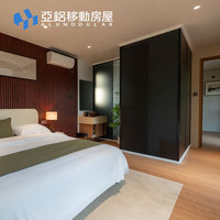 Villa modulaire en aluminium à 3 chambres, maison préfabriquée entièrement meublée pour les projets d'hôtels et de tourisme