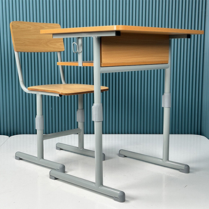 Combinaison personnalisée, bureau à domicile moderne pour adultes, bureau, chaise d'école en bois, ensembles <span class=keywords><strong>de</strong></span> bureau, hauteur réglable rentable pour - Product Image 1