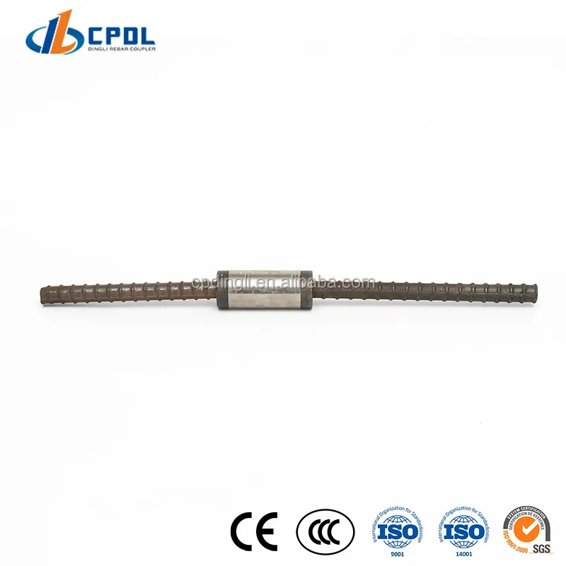 Real Estate Construction Materials Steel Structure One Touch Steel Bar Connector Grout Steel Bar Connector