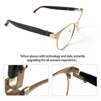 Lunettes Intelligentes HONGYUN HY-CBZNT-3 : Accessoires Connectés, Branches Intelligentes, Prise en Charge de la Traduction Multilingue, Lunettes Ultra-Fines