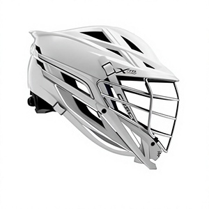 Casco de Lacrosse Blanco, Protección Facial Completa con Jaula Metálica, Equipo Deportivo para Adultos - Product Image 1