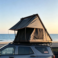 Tente de toit rigide pour pick-up, 2 personnes, ouverture rapide automatique, 75 kg, ultralégère, imperméable, camping tout-terrain, quatre saisons, 18 cm