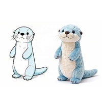 Mini jouets en peluche mignons, loutre bleue qui ronfle en dormant, jouets apaisants pour enfants, koala, Ursinho Que Respira, loutre respirante en peluche pour adultes