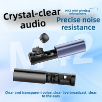 Nouveau microphone cravate sans fil M42 avec réduction de bruit, interface audio transfrontalière, ensemble d'équipement complet spécifique au streaming en direct