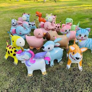 <span class=keywords><strong>Palloncini</strong></span> in Foil a Forma di Animali Carini <span class=keywords><strong>con</strong></span> Ruote e Corde, Elefante, Unicorno, Leone, Cane, Gatto, <span class=keywords><strong>Coniglio</strong></span>, <span class=keywords><strong>Palloncini</strong></span> in Foil per Bambini - Product Image 3