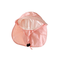 Sombrero para el Sol para Bebés, Niños Pequeños, Niñas, con Solapa para Proteger el Cuello, Protección UV, Transpirable, de Ala Ancha, para Jugar al Aire Libre