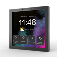 Panneau de commande intelligent multifonctionnel Tuya Zigbee avec écran tactile de 4 pouces pour système de maison intelligente, interrupteur mural
