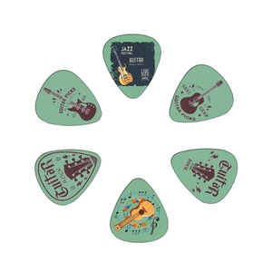 Fornitura esclusiva transfrontaliera di 12 pezzi di accessori per chitarra colorata <span class=keywords><strong>plettro</strong></span> per chitarra elettrica verniciata - Product Image 4