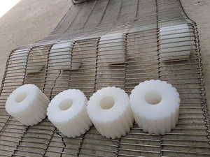 Yumurta taşıma için gümüş renk paslanmaz çelik metal örgülü konveyör bant, gıda işleme konveyör bant - Product Image 6