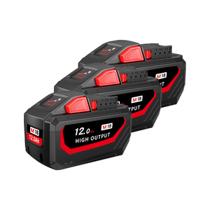 Batterie lithium-ion rechargeable VICTPOWER 18V 12Ah noire pour outils électriques - Product Image 6