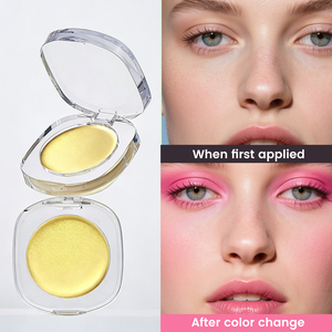 พาเลทบลัชเปลี่ยนสีติดทนนาน กันน้ำ สูตรวีแกน แบรนด์ส่วนตัว รับทำโลโก้ บลัชเนื้อครีมประกายชิมเมอร์สำหรับใบหน้า - Product Image 2