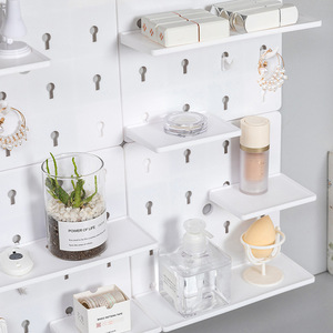 No-drill <b>wall</b>-<b>mounted</b> storage <b>shelf</b> for college student dormitories and bedrooms, Nordic minimalist <b>wall</b>-<b>mounted</b> plastic - Product Image 4