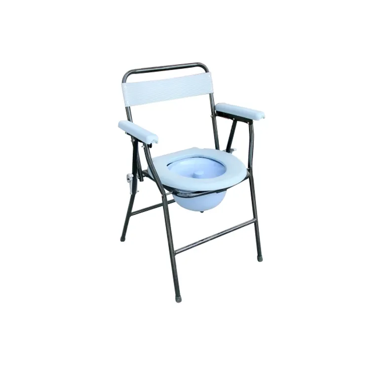 Venta caliente de China, andador plegable de hospital/Precio de silla de inodoro/silla de orinal Silla de entrenamiento de inodoro portátil para adultos