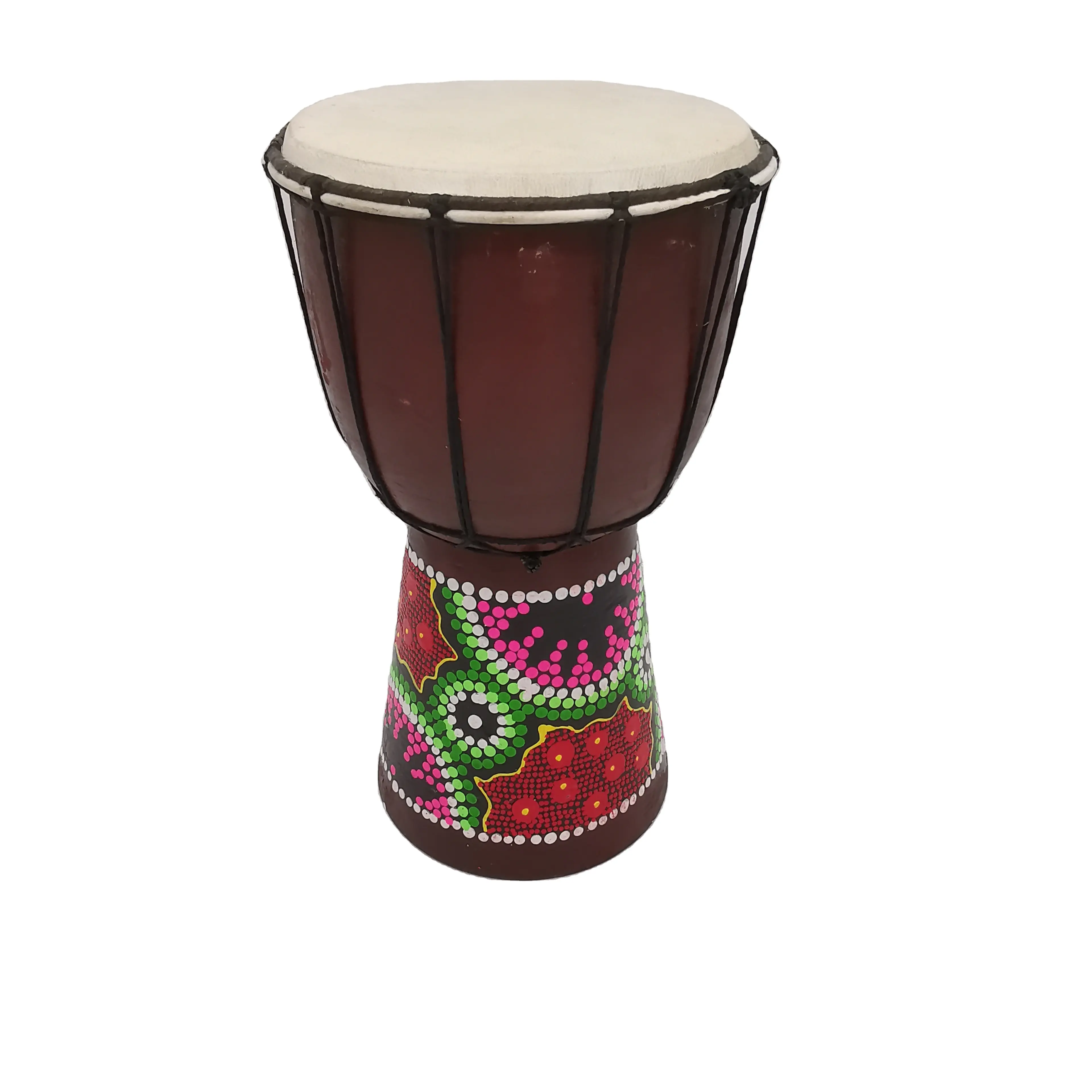 Nuova batteria africana tamburo a percussione manuale Djembe tamburo musicale africano