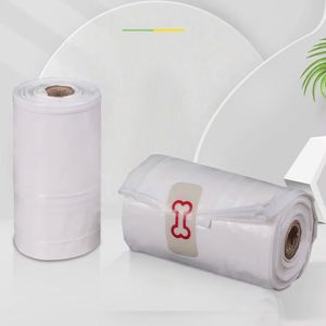 Sacs à déjections canines jetables en amidon de maïs, parfumés et non parfumés, verts, solubles dans l'eau, sacs à déjections pour chiens, sacs à déjections pour animaux de compagnie portables - Product Image 1