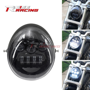 Faro a LED Proiettore di Alta Qualità Rise Racing da 5,75 Pollici per <span class=keywords><strong>Harley</strong></span> V-Rod Muscle Street Rod <span class=keywords><strong>VRSC</strong></span> 2002-2017 - Product Image 4