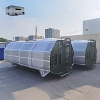 Récipient de stockage d'eau en acier inoxydable de 2000 gallons Réservoir d'eau en métal pour le traitement des eaux usées Garantie 1 an pour les camions à eau