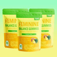 Complément alimentaire en gommes pour l'équilibre féminin certifié GMP avec un mélange d'herbes pour soutenir l'équilibre hormonal sain