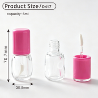 Tubes de gloss à lèvres en plastique vides personnalisables, flacons pour gloss et huile, tubes de rouge à lèvres liquide, emballages cosmétiques avec impression sérigraphique