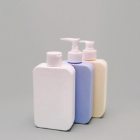 300ml Carré En Plastique PE Flip Toner Bouteille Bouchon De Disque Emballage pour Shampooing Soins De La Peau Savon Douche Huile Soins Du Corps Lotion Bouteilles