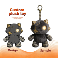 minimale de commande prix d'usine délai de livraison rapide cadeaux promotionnels porte-clés en peluche personnalisé