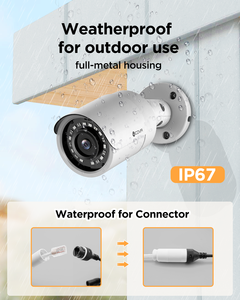 Système de caméra de sécurité IP PoE AI 4COVR 5MP 8 canaux, vision nocturne extérieure, faible coût, surveillance, application gratuite sans abonnement - Product Image 4