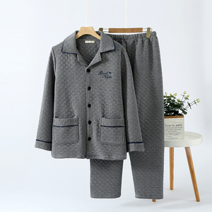 <span class=keywords><strong>Pigiama</strong></span> invernale autunno <span class=keywords><strong>pigiama</strong></span> da <span class=keywords><strong>uomo</strong></span> in cotone a maniche lunghe in cotone con <span class=keywords><strong>pigiama</strong></span> - Product Image 5