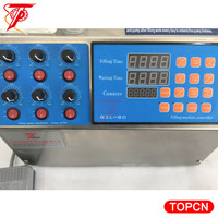 Machine de remplissage de jus d'eau Semi-automatique, 6 buses, pompe électrique à commande numérique, Mini échelle, liquide