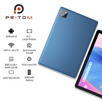 Tablet PC P30H Grosir Pabrik 4G LTE 10.1 inci Octa Core RAM 16GB+128GB dengan Slot Kartu SIM Android 15 Tablet untuk Pelajar