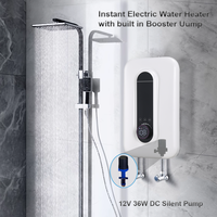 Chauffe-eau électrique instantané de cuisine 220V 3.5KW avec pompe de surpression intégrée, petite taille, chauffage monopoint