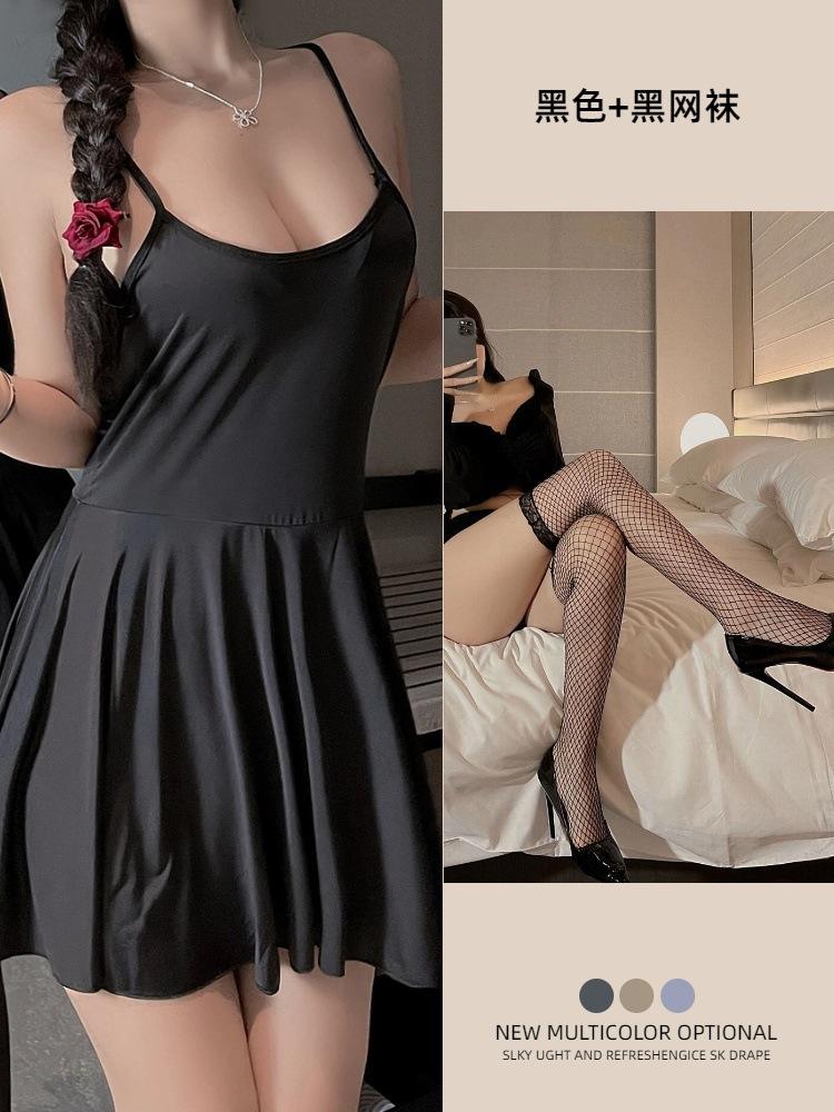 Black + Black Fishnet Stockings