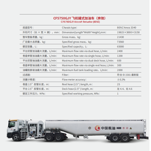 Camión de Repostaje Automático para Aeronaves con Almacenamiento de Aceite de >30000L, Nuevo Sistema de Repostaje por Gravedad para Aviones - Product Image 1