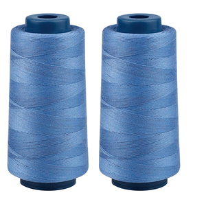 Venta al por mayor 40s/2 Tex27 5000Y hilo de camisas de cono de costura trenzado de poliéster hilado con diferentes colores - Product Image 2