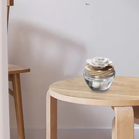 Luxe En Gros Arôme Naturel En Céramique Parfumée Sola Fleur Bouteille En Verre Diffuseur De Roseaux Avec Des Bâtons Pour La Maison