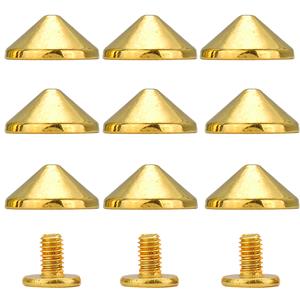 コーンスパイクとスタッドスクリューバックパンクスタッドとスパイク衣類用靴革クラフトベルトバッグリベット取り付けツール付き - Product Image 6