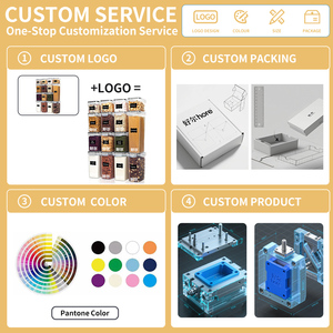 Bán Buôn 15-Mảnh Bộ Nhựa Trong Suốt Lưu Trữ Lon Kích Cỡ Khác Nhau Cho Hộ Gia Đình Nhà Bếp Hạt Lưu Trữ Đồ Nội Thất Nhà Bếp - Product Image 4