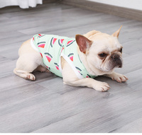 Vêtements d'été personnalisés de luxe écologiques et respirants pour chiens, grandes et petites tailles, avec motif de refroidissement en marbre.