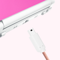 Câble de charge portable de 2 mètres avec interface Type-C pour accessoires de console DSi/3DS/3DS XL/New 3DSLL