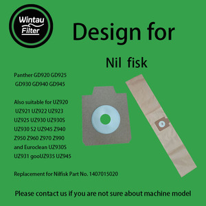 Accessoires de remplacement de filtre pour <span class=keywords><strong>aspirateur</strong></span>, <span class=keywords><strong>sac</strong></span> en papier adapté à <span class=keywords><strong>Nilfisk</strong></span> GD930, 5 pièces - Product Image 2