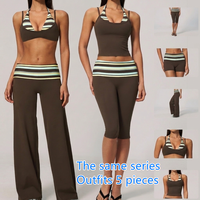 Vêtements de sport pour femme, ensemble deux pièces léger avec soutien-gorge et short à taille haute pliable, nouvelle collection été 2026