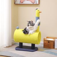 Arbre à chat avec structure intégrée, échelle d'escalade rotative, griffoir en sisal écologique, plateforme de saut et nid en coton