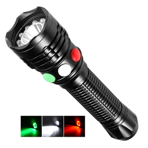 Waterproof Super Bright Tricolor Magnetic Rechargeable White Red Yellow Railway Signal LED Aluminum Alloy Torch