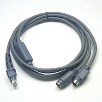Fabrication de câbles de clavier PS-2 à cale 3A charge rapide tresse ressort en spirale enroulé PS2 Rj45 10p10c Y câble USB 3M code à barres