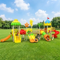 Équipement de terrain de jeux de parc d'attractions extérieur de haute qualité, usine chinoise, toboggan en plastique pour enfants, aire de jeux extérieure pour enfants