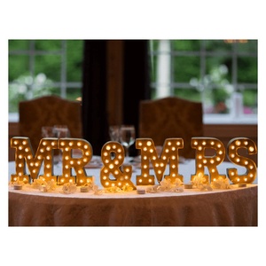 4ft Tùy chỉnh hình Led Kim Loại marquee chữ khổng lồ đứng LED Bảng Hiệu kinh doanh đám cưới Mr Mrs Kết Hôn dấu hiệu điện tử - Product Image 6