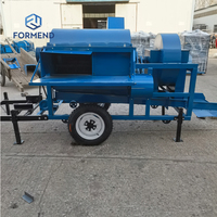 Dernière machine de récolte mobile multifonctionnelle à roues diesel, robuste, pour céréales (blé, riz, paddy, sorgho, soja)