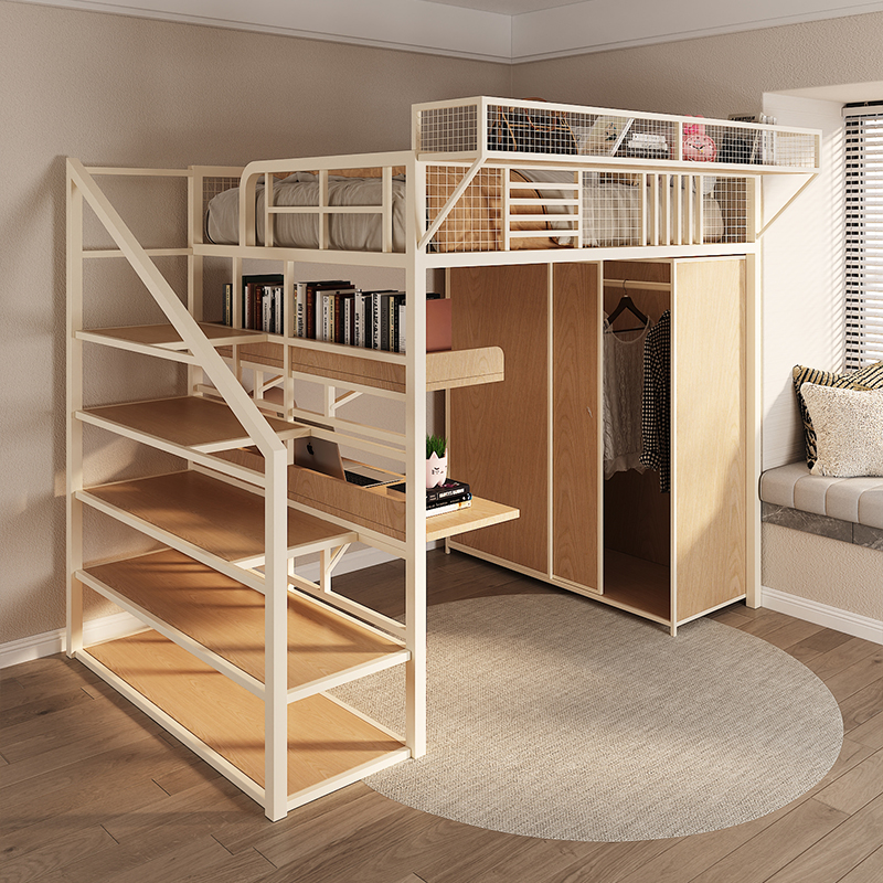 Step wardrobe desk bookshelf