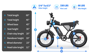 Potente Bicicleta Eléctrica de Montaña con Motor Trasero de 48V 1000W, Batería de 20Ah, Suspensión Completa, 7 Velocidades, Neumáticos Gruesos de 20 Pulgadas, Q20 Disc - Product Image 5